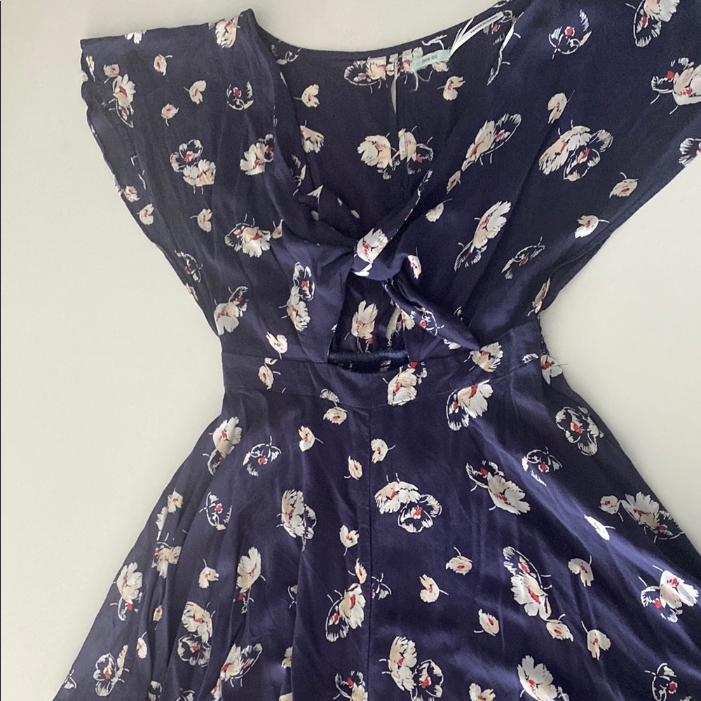 Floral Navy Mini Dress